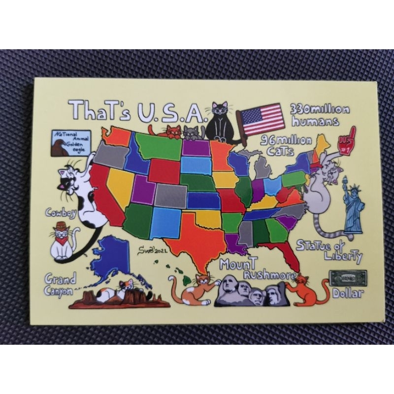 

kartu pos kucing titina/titina postcard