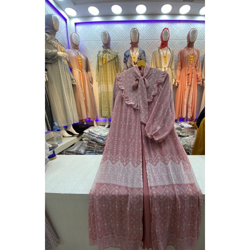 dafnia terbaru - katun bordir gamis - elisha dress - gamis kondangan - gamis premium by ratu aisyah