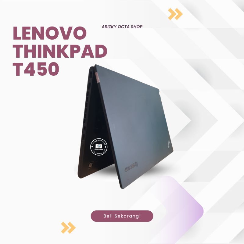 Lenovo ThinkPad T450 Core i5 Ram 4/8GB SSD 128GB harga super sale obral siap pakai