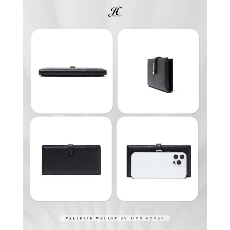 VALLERIE WALLET JIMS HONEY ORI DOMPET TIPIS PANJANG WANITA IMPOR FASHION CEWEK KOREA TEMPAT KARTU MINIMALIS