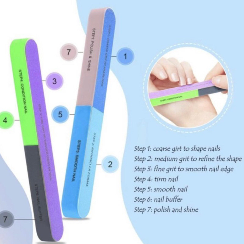 Gunting Kuku 777 Stainless Jumbo 8cm Three Seven Nail Buffer Kikir Kuku Kilap Kuku Amplas Kuku