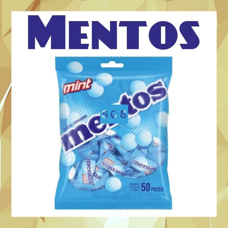 

《OS3》 Permen Mentos rasa Mint isi 50 pcs - chewy