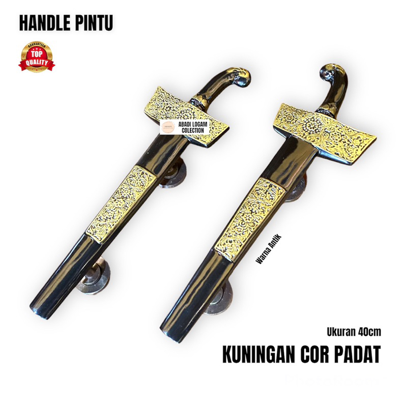 gagang pintu rumah motif keris panjang 45cm pull handle pintu rumah motif keris pegangan pintu rumah
