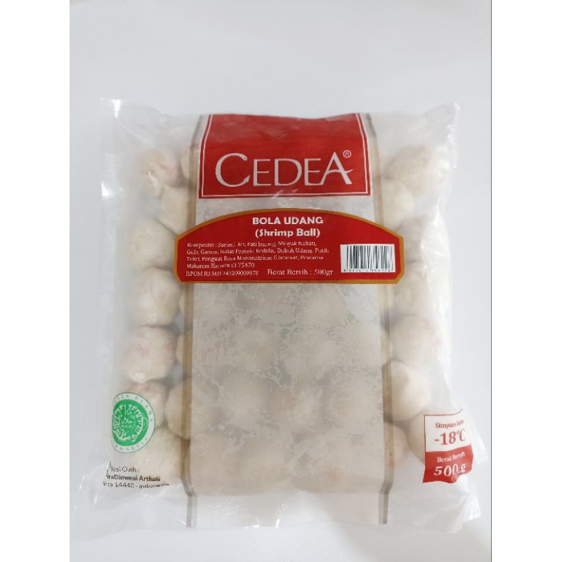 

CEDEA bola udang (shrimp ball) 500gr /baso udang