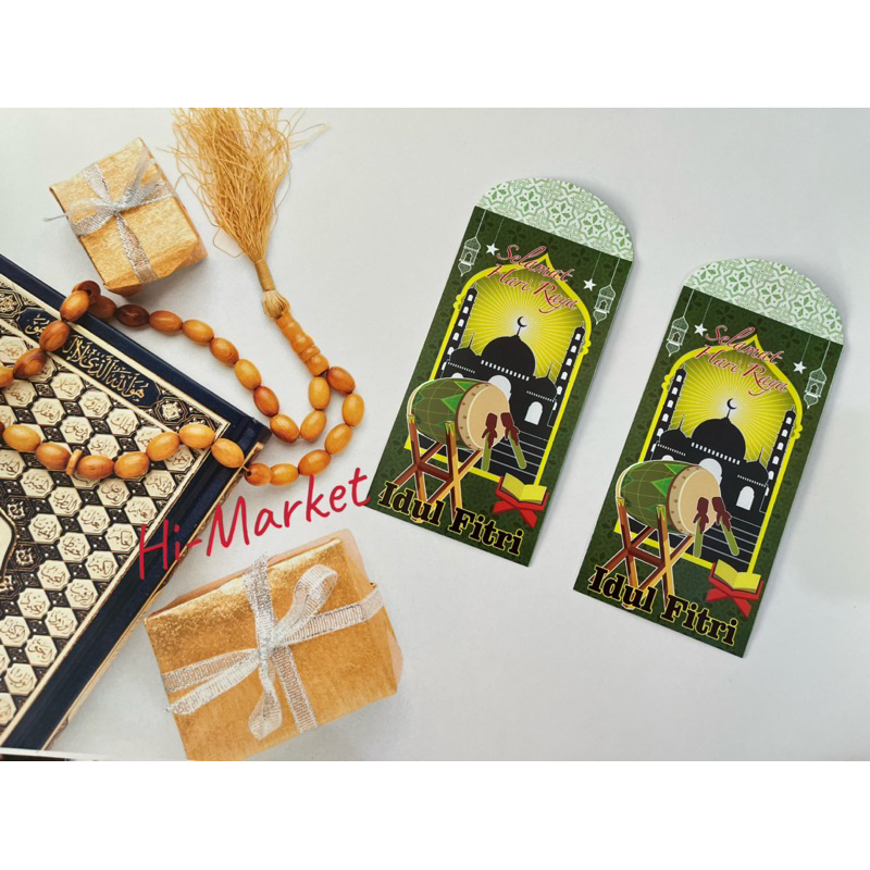 AMPLOP LEBARAN/ ANGPAO LEBARAN IDUL FITRI ISI (10 LEMBAR) UKURAN 8x15 BESAR