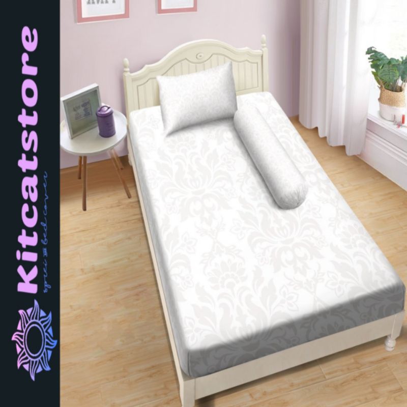 Sprei Flat ALOHA Single 120 (120x200) Motif White