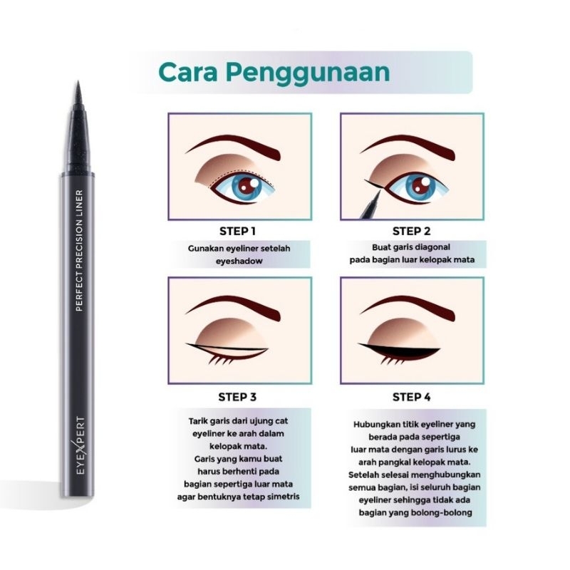 (Original) Wardah EyeXpert Perfect Precision Liner Eye expert Eyeliner