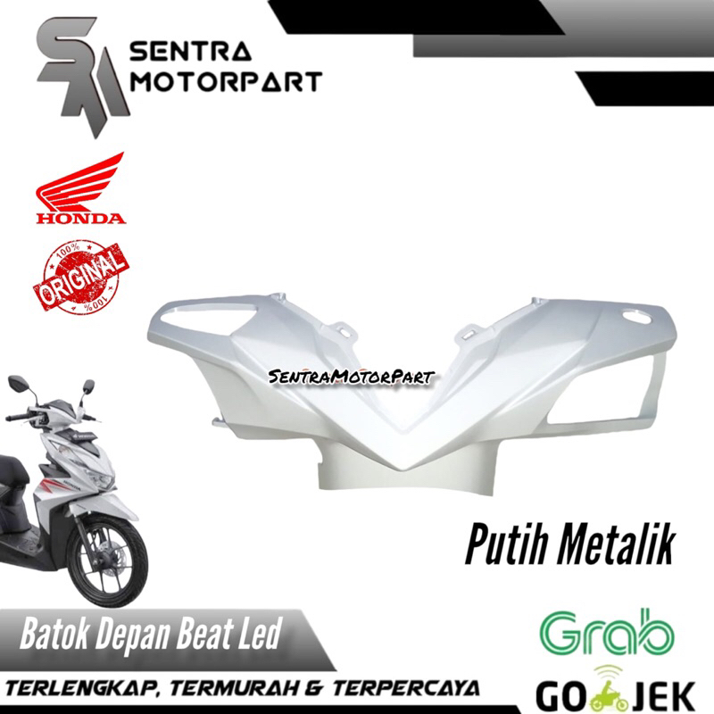 Batok depan beat led fi injeksi putih metalik original