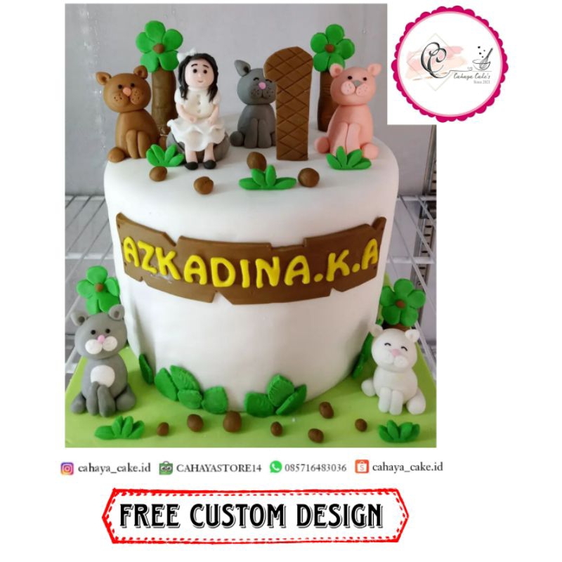 

Kue Ulang Tahun Kucing / Cat Cake / Kitty Cake / Kue Ultah Karakter Anak