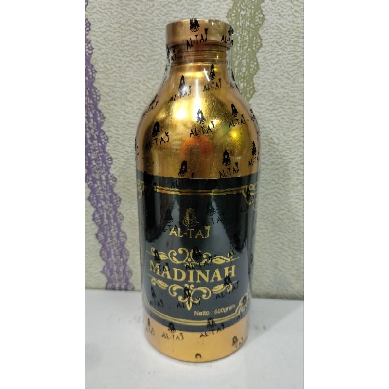 Bibit minyak wangi Arab Madinah kemasan kaleng segel 500ML