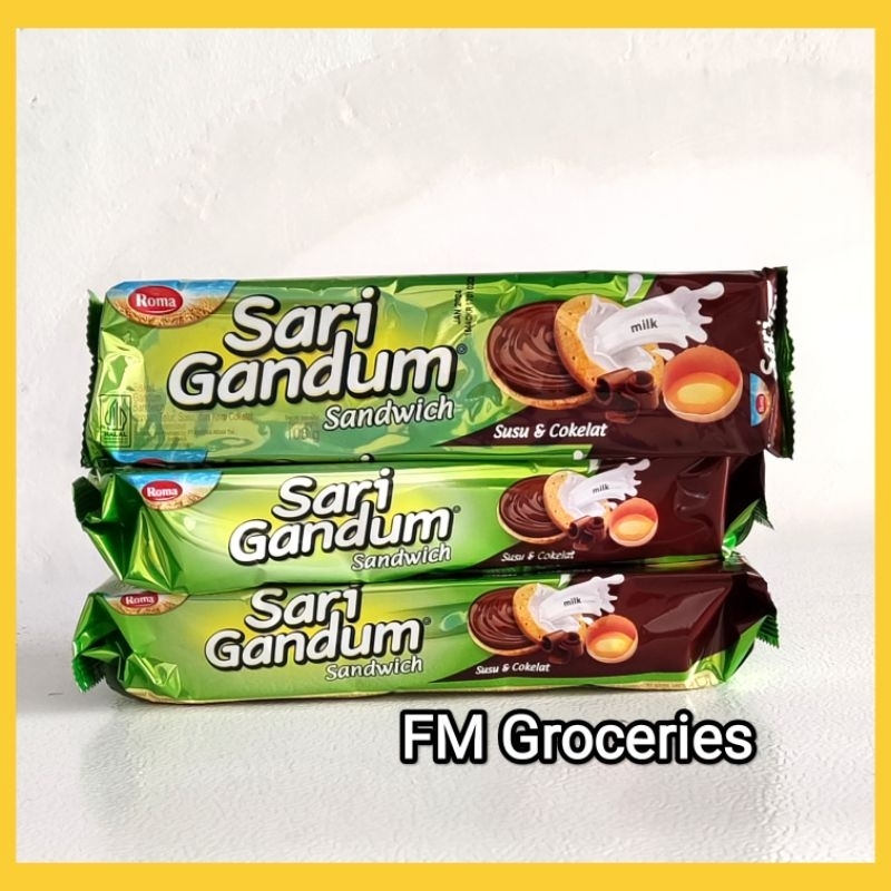 

Roma sari gandum sandwich coklat 108 gram