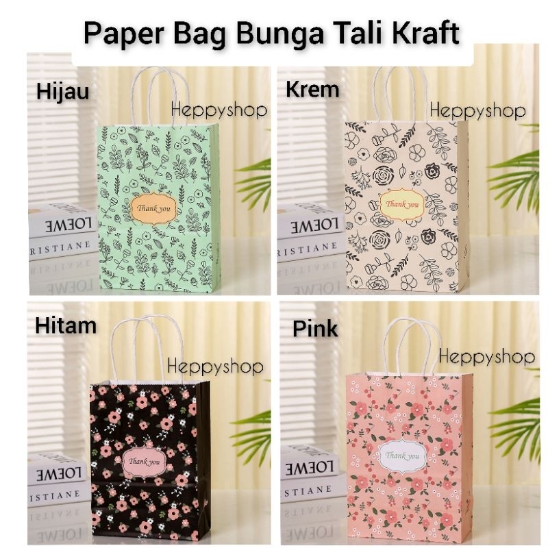 

Paper Bag Bunga Tali Kraft Tas Kertas Gift