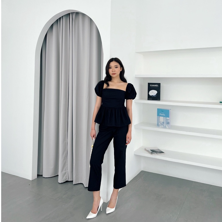 [ Marveile ] Faye Peplum Set