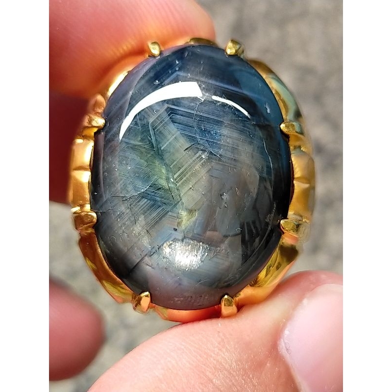 bangsing biru jumbo / natural sapphire thailand bog size