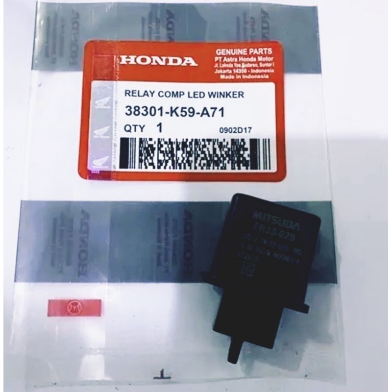 FLASHER SEN FELASER  SEN OTOMATIS SEN VARIO 150 VARIO 160 CBR PCX 150 PCX 160 CRF 150 SUPRA GTR 150 CBR 250 ADV 150 AHM K59