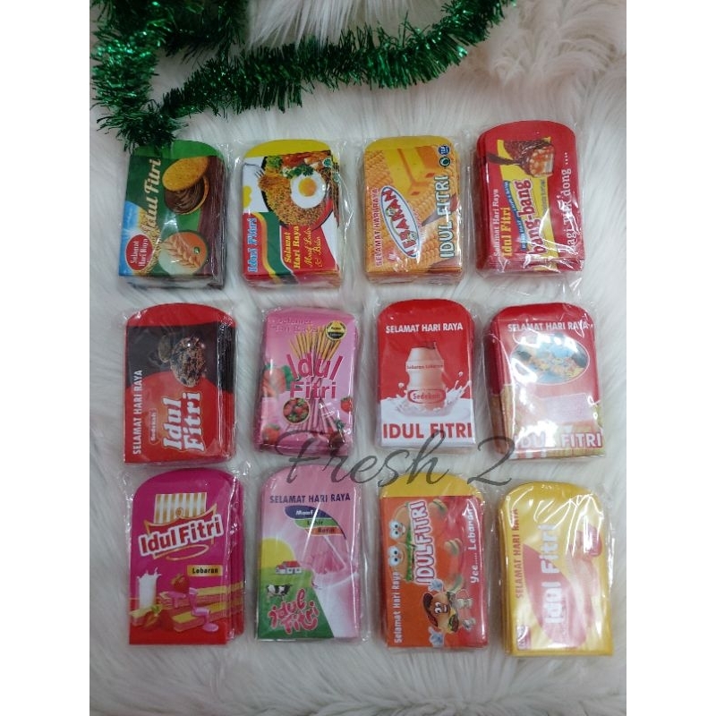 

50 lembar angpao lebaran import / 4 motif angpao lebaran /