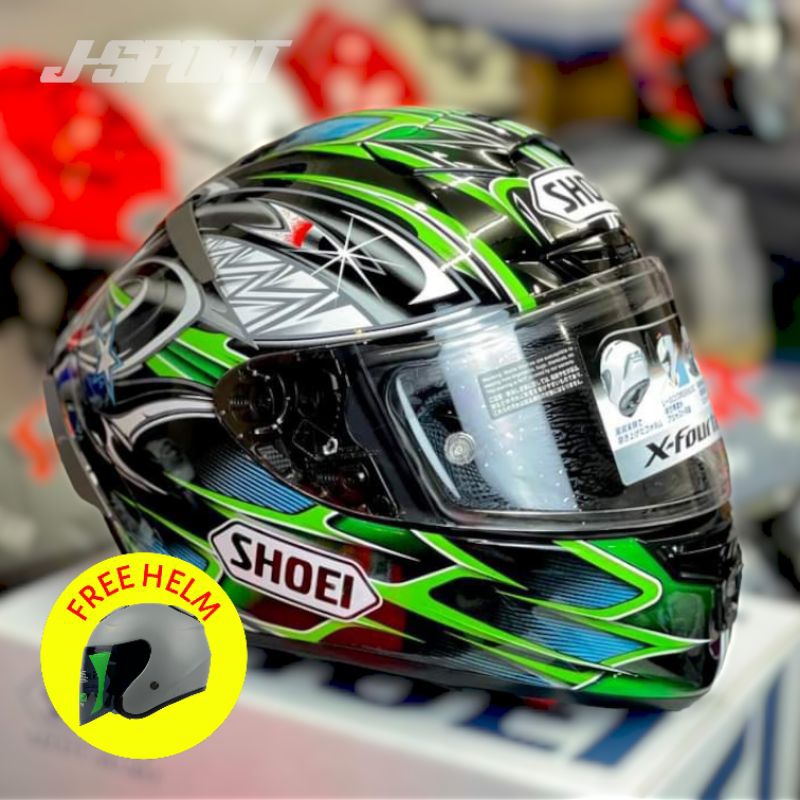 Helm Fullface Shoei X14 Yanagawa - Helm Motor Helm Full Face Helm Kawasaki Ninja