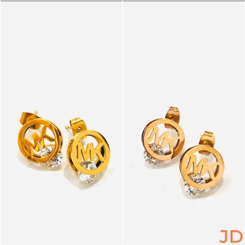 Fourfashion Anting Tusuk Titanium Motif MK Kekinian AK028