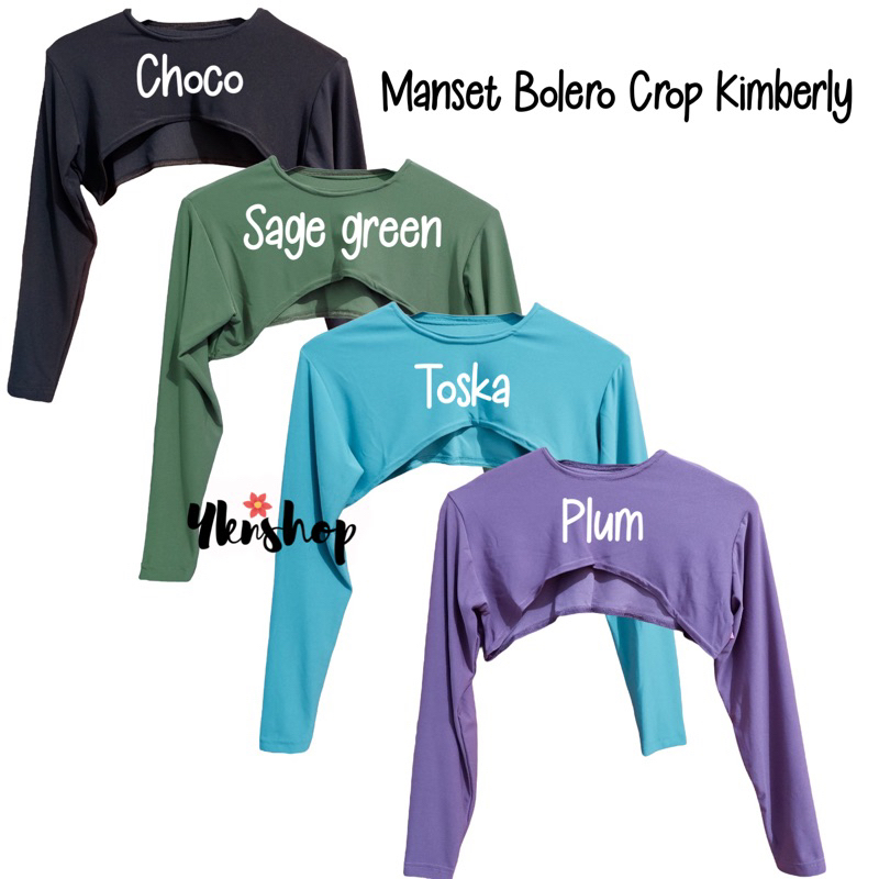 Manset Sambung Bolero CROP KIMBERLY bahan Jersey