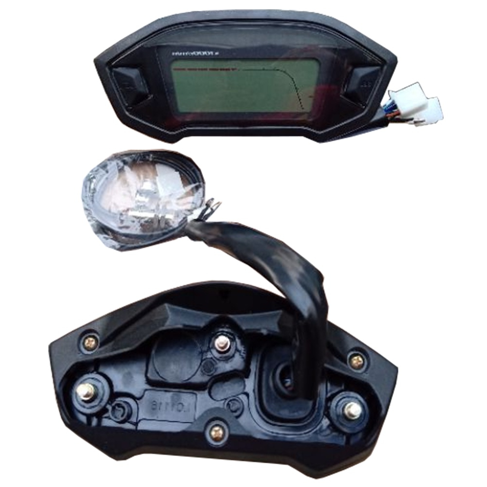 Speedometer Digital Koso RX4 Speedo Sepido Speedo Koso RX 4 Digital Full Set Socket Dan Sensor Siap Pakai Dus Cokelat