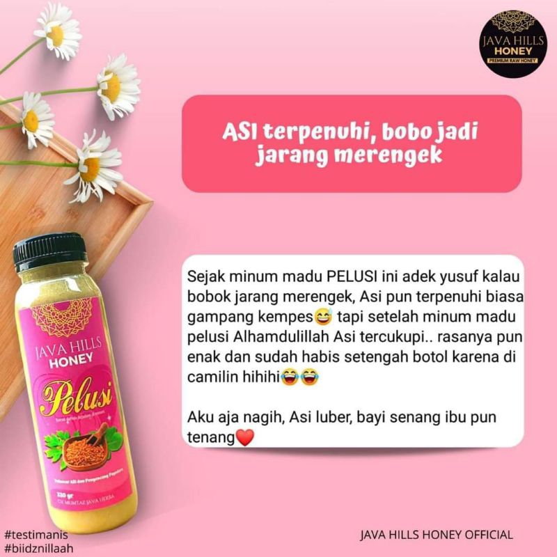 

madu pelusi/melancarkan ASI/ Mengencangkan payudara