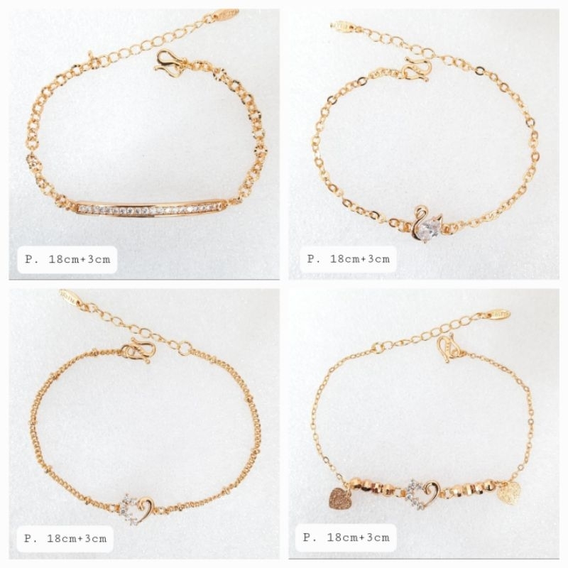 gelang emas rantai mata wanita dewasa RM01