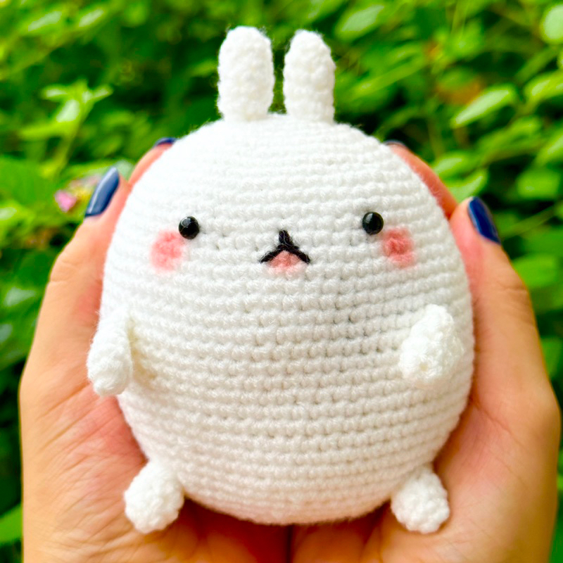 Boneka Rajut Molang hiasan (Amigurumi) Handmade