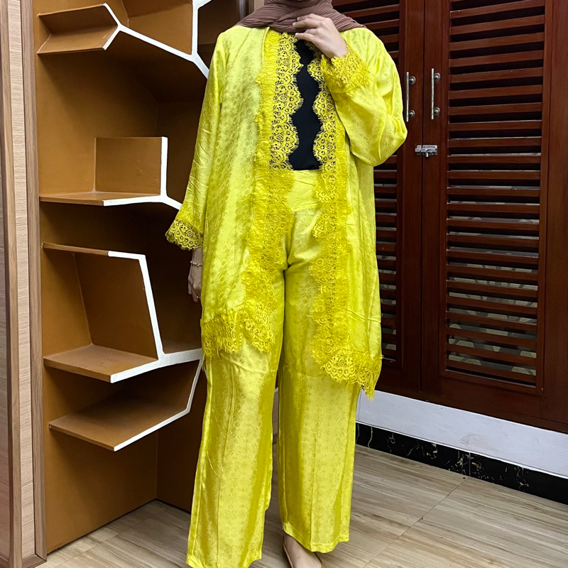 Setelan Kulot Viscose Wanita / Set Pesta Kondangan / Pakaian pesta mewah wanita