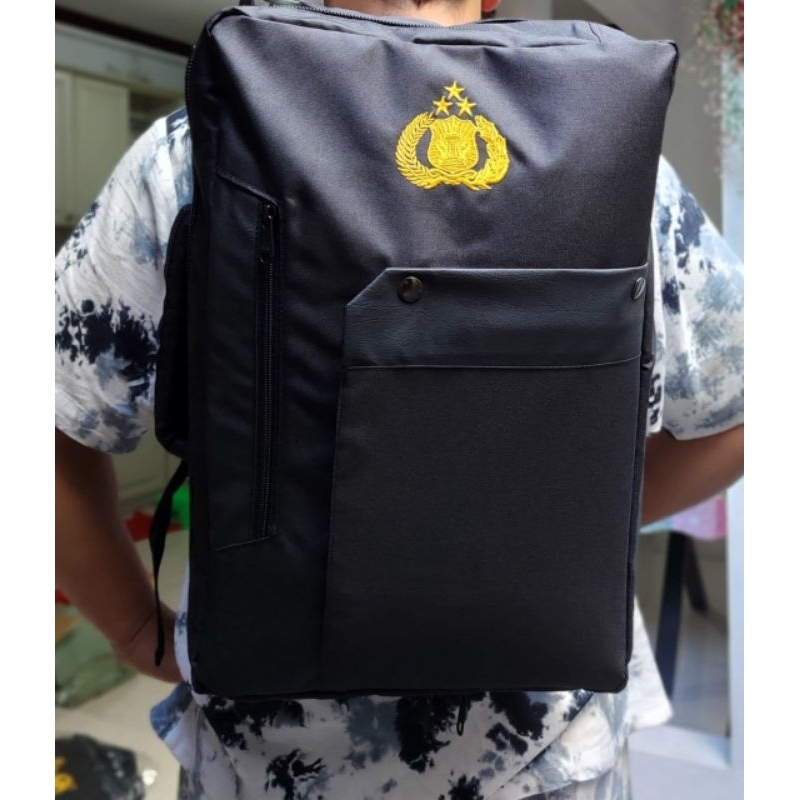 Tas Ransel Jatah Polri Logo Bordir Tas Jatah Original
