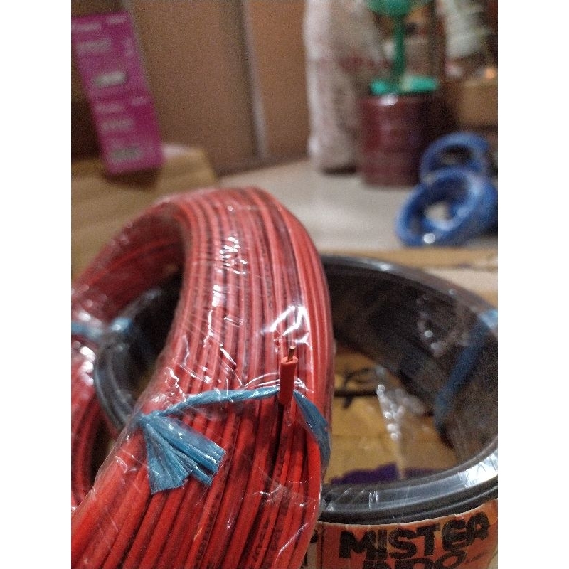 Kabel Listrik NYA 1.5 MM 50 Yard Misterindo SNI LMK Kawat Tunggal Asli Tembaga 1,5mm 1,5 1.5mm 50Y