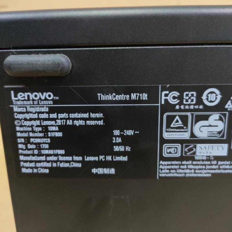 PC LENOVO THINKCENTRE M710T CORE i7-6700 RAM DDR4 8GB-16GB SSD 256GB LIKE NEW