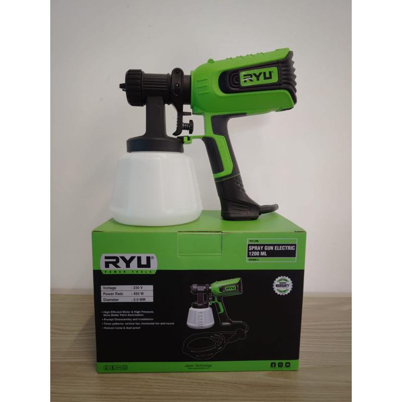 SPRAY GUN ELEKTRIK 1200 ML RYU SEMPROTAN CAT MINYAK