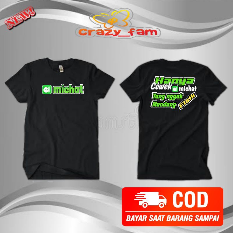 KAOS BAJU TERLARIS KATA KATA MICHAT
