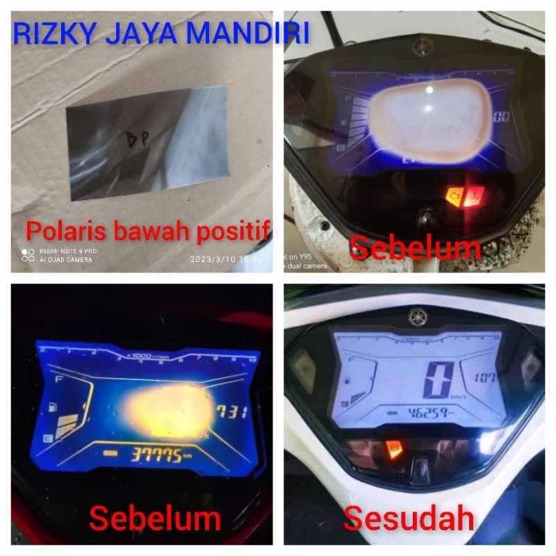 POLARIS AEROX POSITIF POLARIZER AEROX 155 POSITIF DISPLAY BAGIAN BAWAH