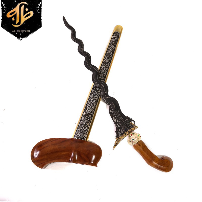 Keris Sangkelat Kinatah Emas Murni