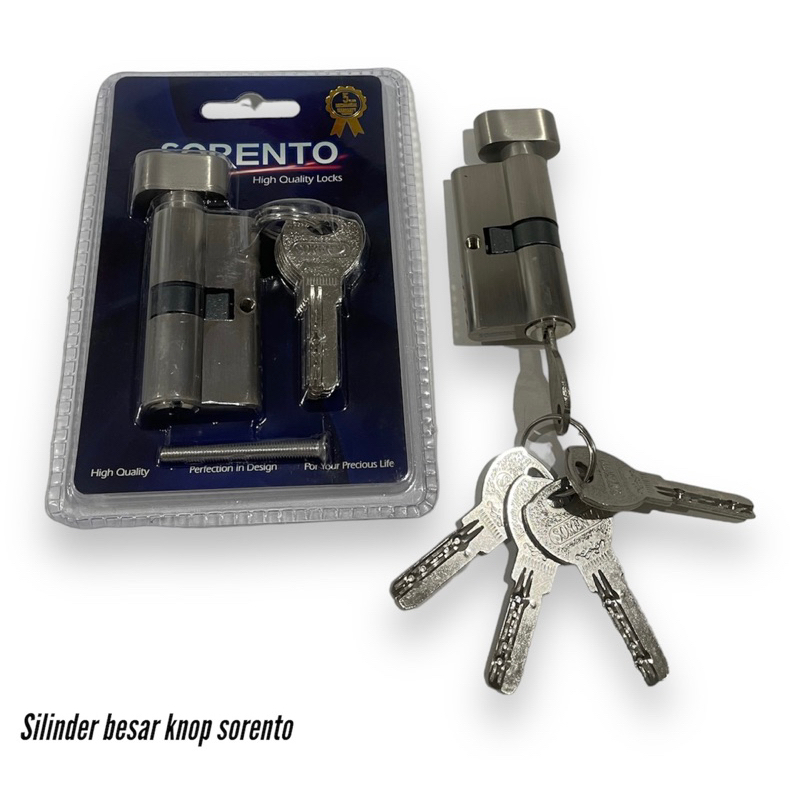 Silinder knop anak kunci pintu besar 60mm Sorento