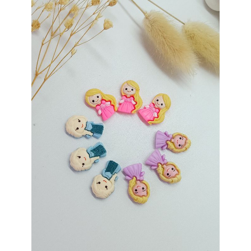 (1 pcs) Clay princess resin karakter