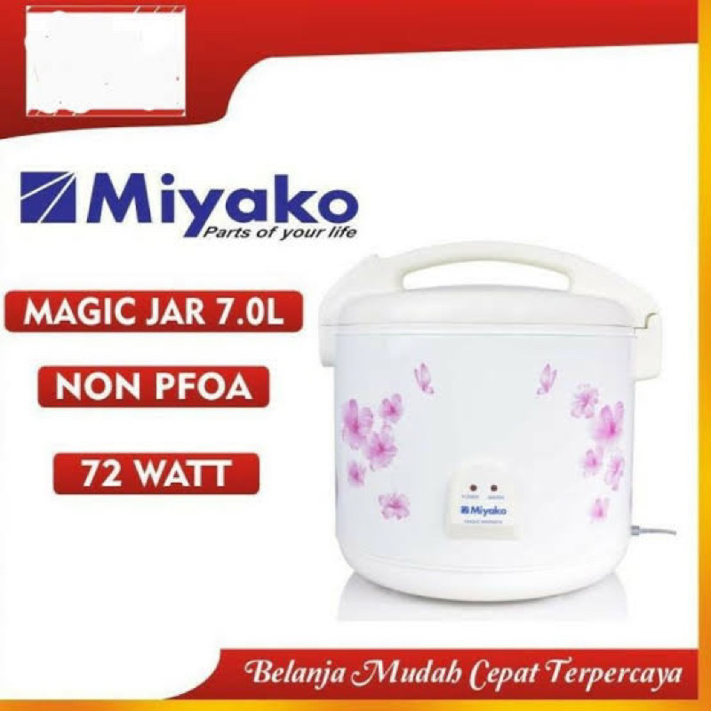 LIMITED STOCK!! Miyako Majic Jar Miyako 7 Liter 709 EP Penghangat Nasi - Rice cooker  7 Liter Magic Jar 72W