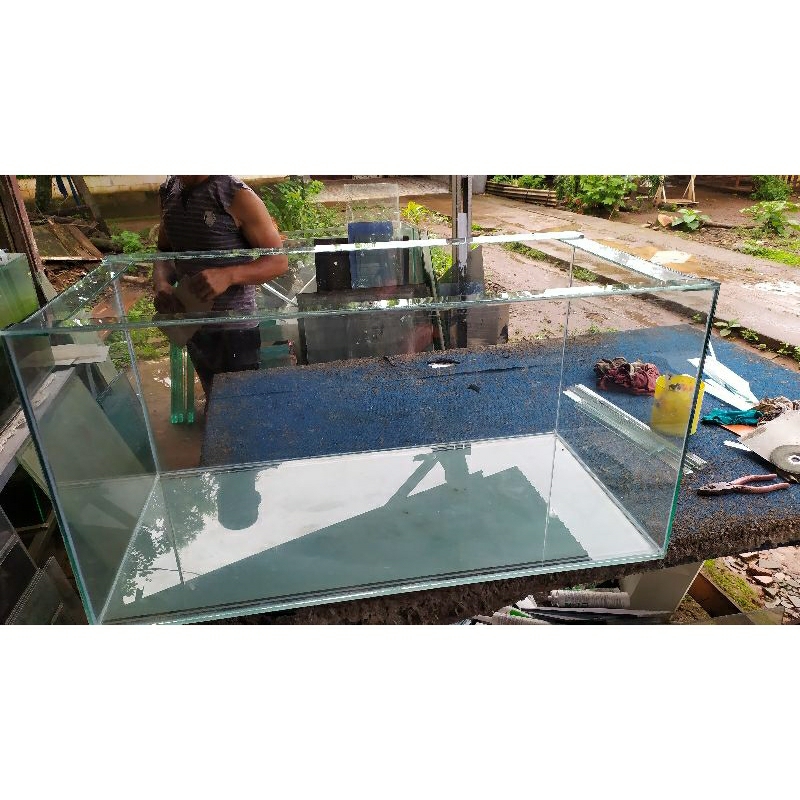 aquarium 100x50x50 aquarium kaca polos aquarium polos