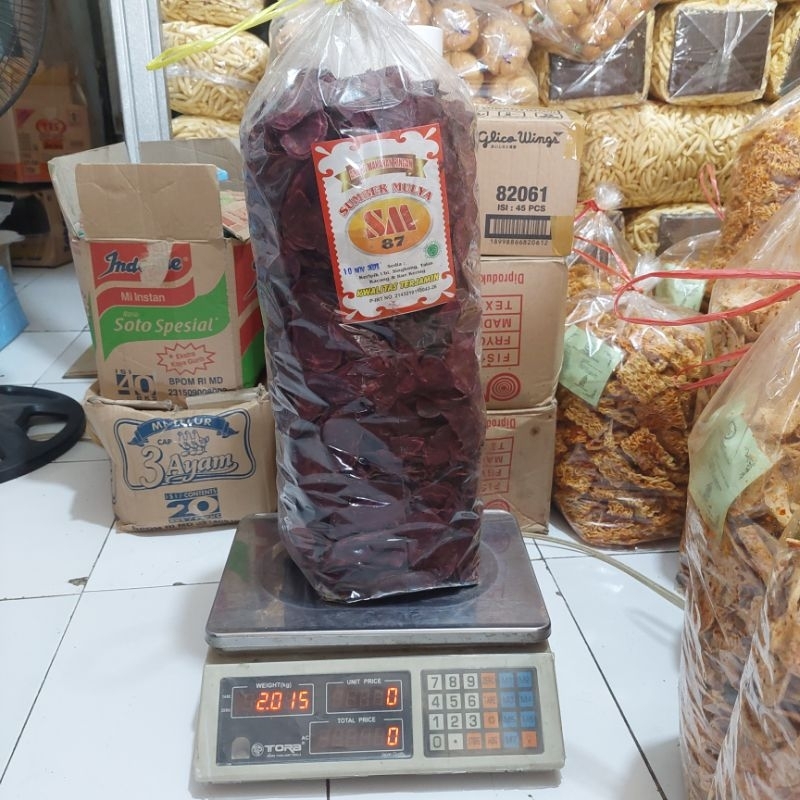 TERMURAH 200gr KRIPIK UBI UNGU / UBI UNGU / CAMILAN ENAK / SNAK KILOAN MURAH