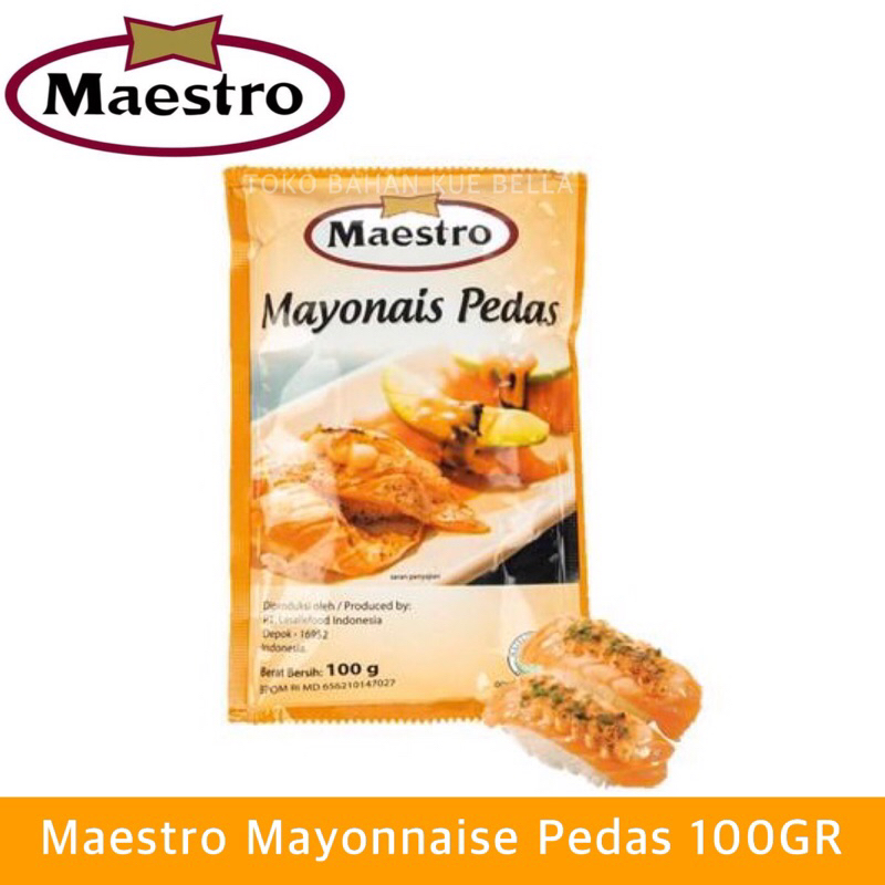 

Maestro Mayonaise PEDAS 100gr (SACHET) Saus Mentai