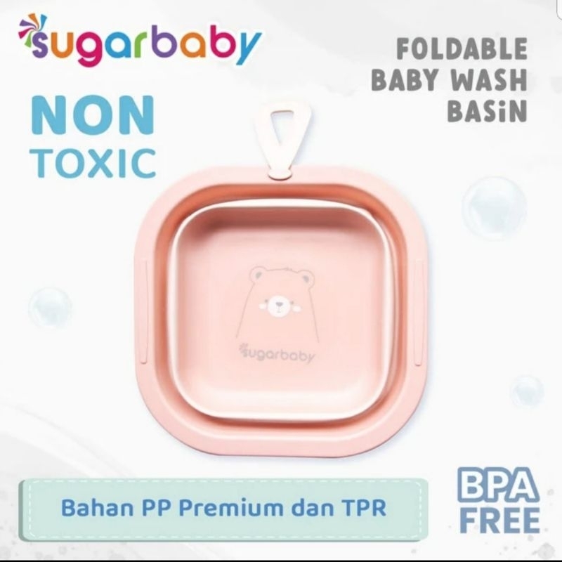 Sugar Baby Foldable Baby Wash Basin Premium / Baskom Lipat Serbaguna