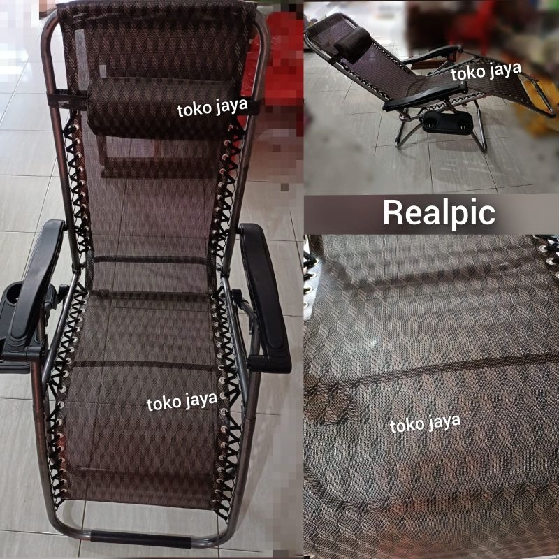 A - kursi lipat malas portable /  kursi santai lipat / kursi malas kursi santai rebahan / kursi 7310