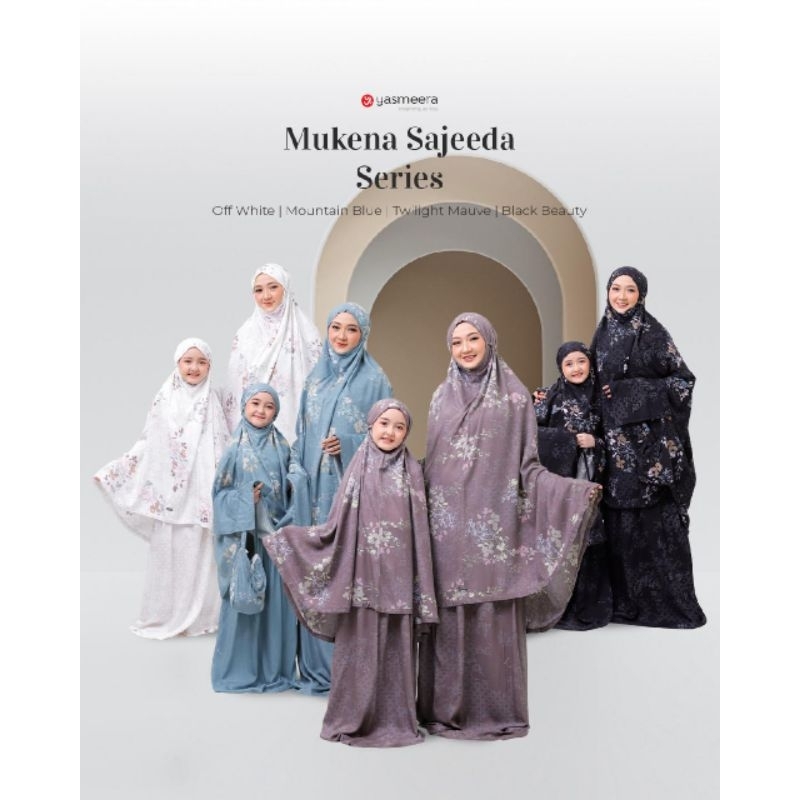 MUKENA SAJEEDA SERIES ORI YASMEERA/MUKENA COUPLE/MUKENA RAYON