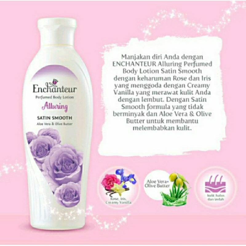 Enchanteur Parfumed Body Lotion Satin Smooth 100ml | 200ml