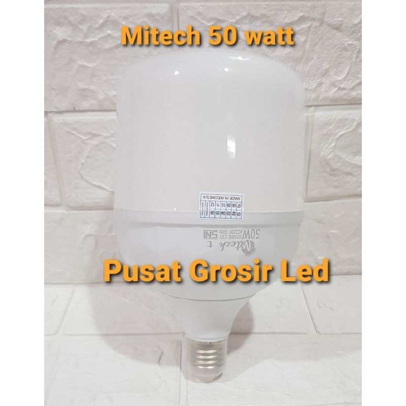 Mitech Platinum 50 watt Cahaya Putih Lampu Led T Bulb Capsule Bergaransi 1 Tahun