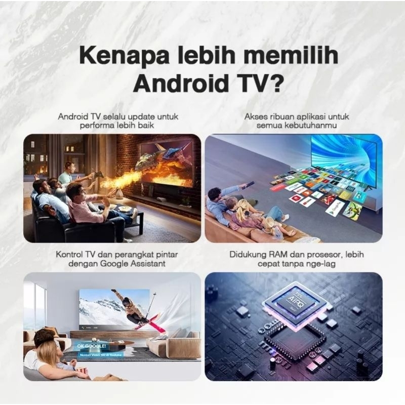 TCL 32A7 Smart TV 32 Inch Android 11 Garansi Resmi