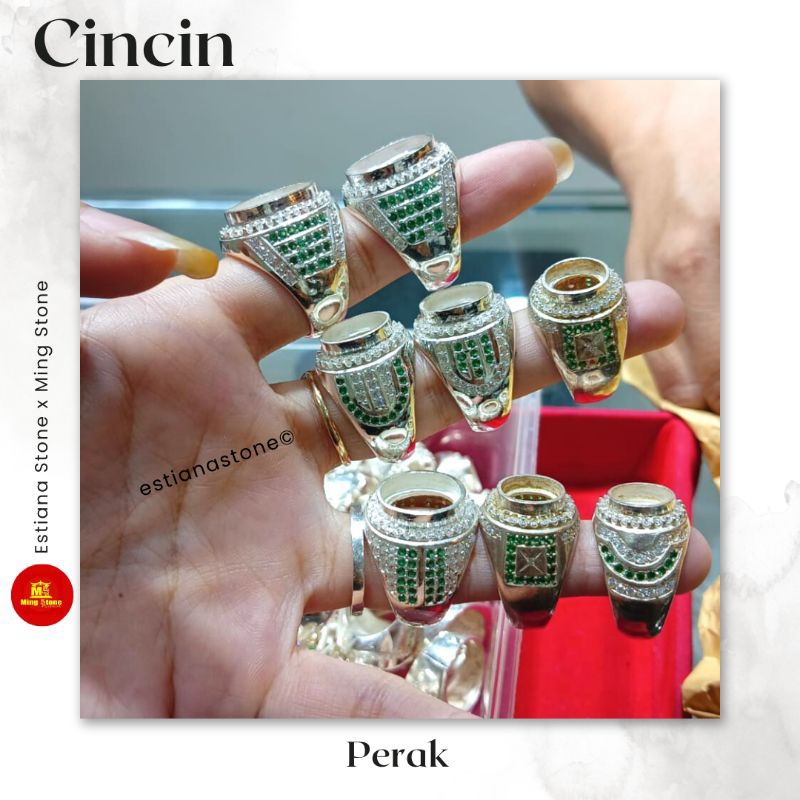 MING • Ring Perak Sirkon [Bisa Custom]