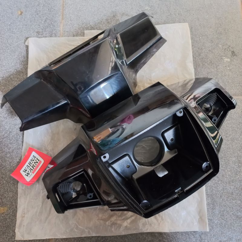 Batok lampu depan set RC 100 crystal hitam