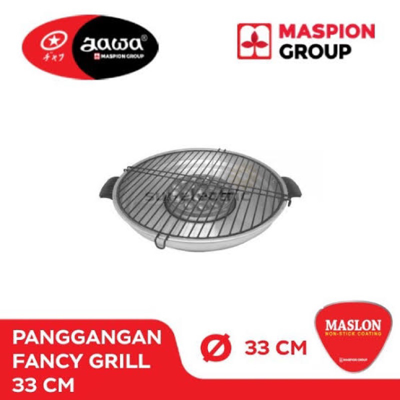 Maspion Fancy Grill 33 cm Alat Panggang Ikan Daging BBQ